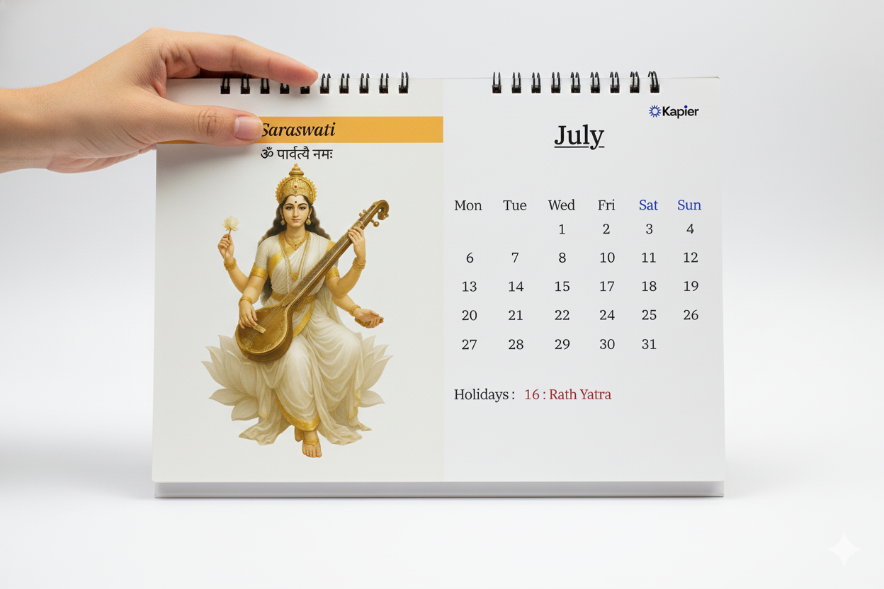 Hindu Gods - Calendar 2026