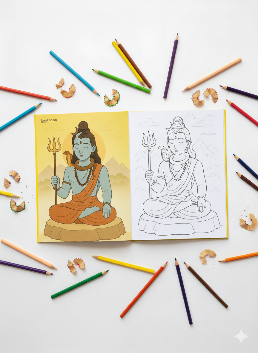 Coloring Book - Hindu Gods