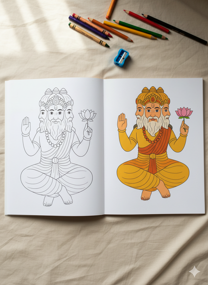 Coloring Book - Hindu Gods
