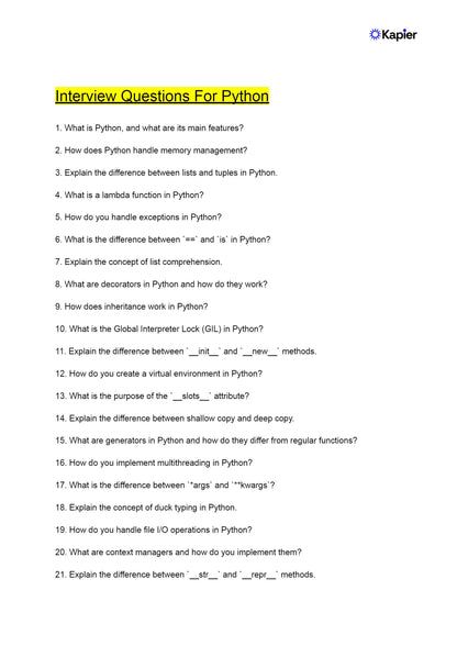Python Mastery 2.0