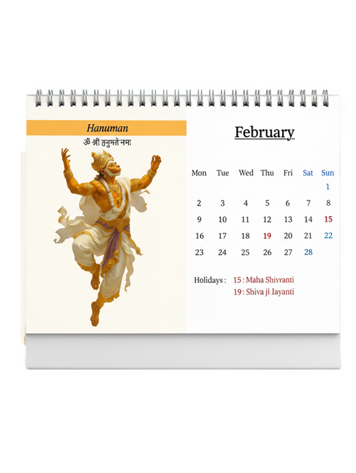 Hindu Gods - Calendar 2026